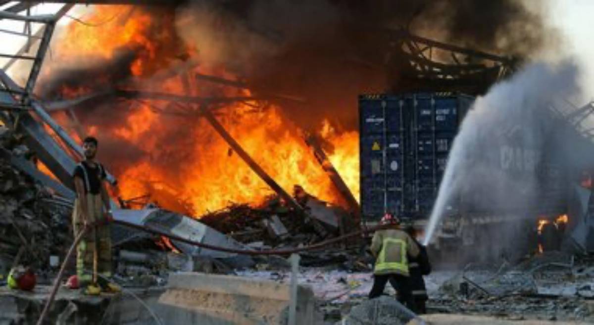 esplosione e incendio