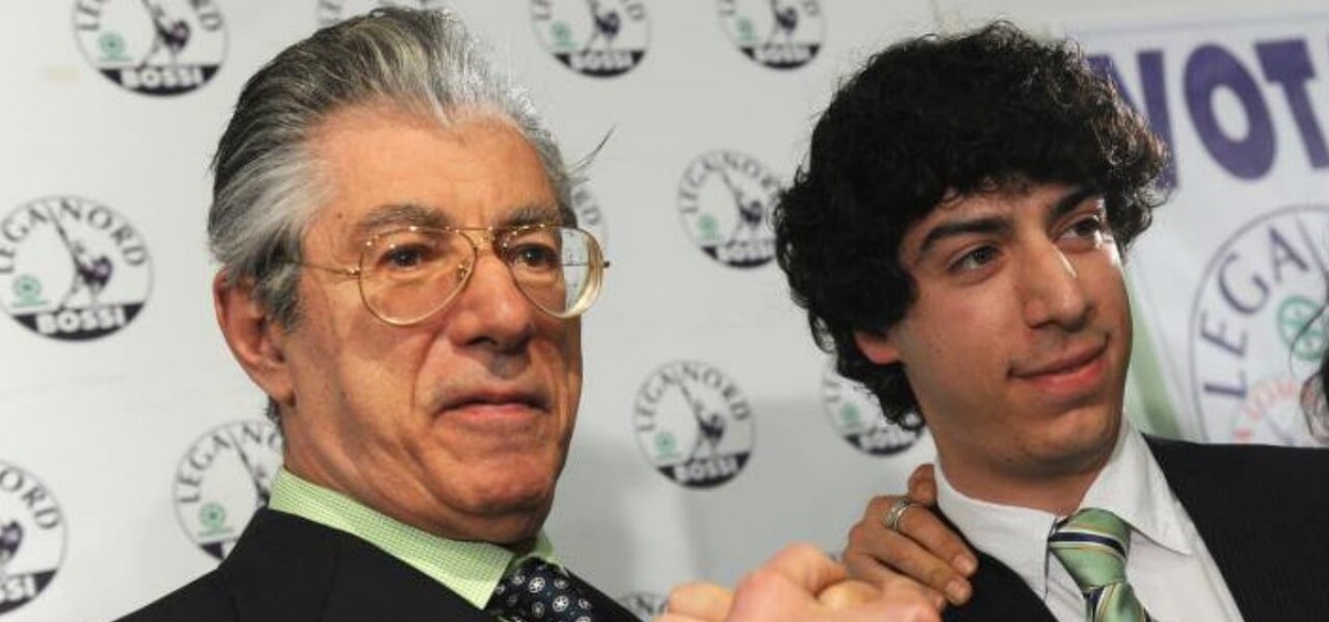 Umberto Bossi e il figlio