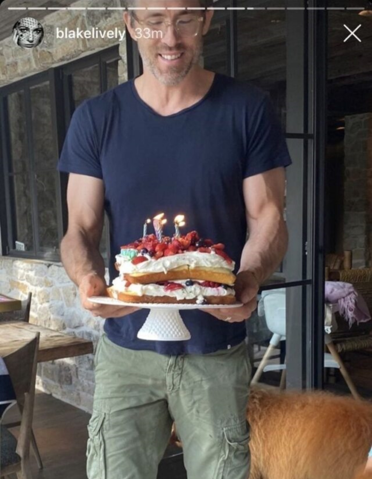 Baxter e gli auguri di compleanno di Ryan Reynold