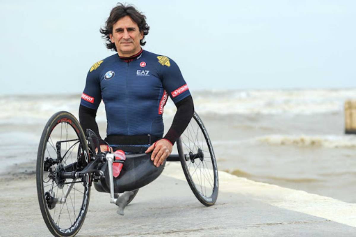 Alex Zanardi con la handbike