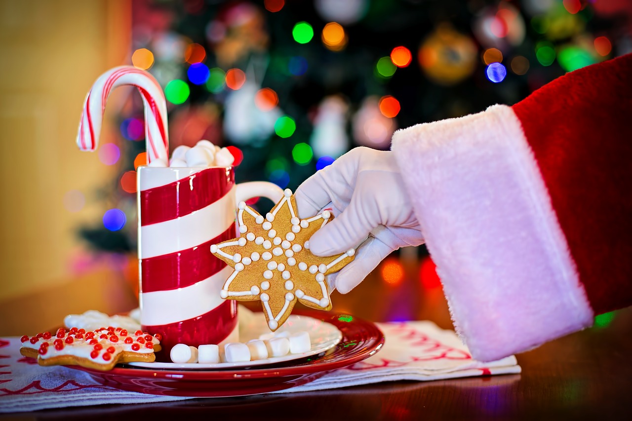 Babbo Natale e i dolcetti natalizi