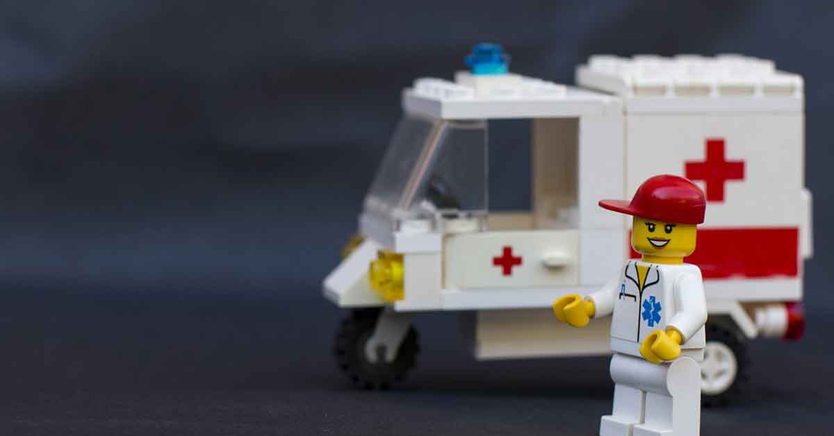 Ambulanza giocattolo per bambini