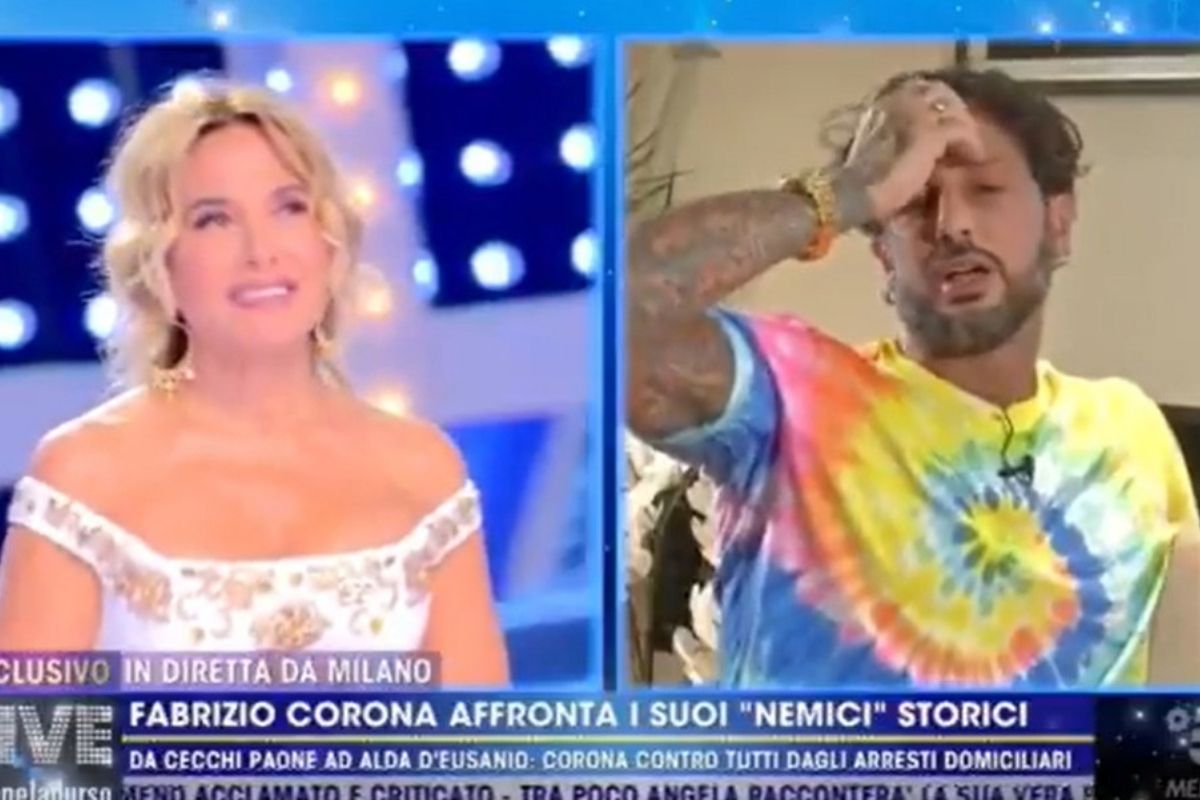 Fabrizio Corona a Live: “Nina Moric non sta bene, le voglio bene”