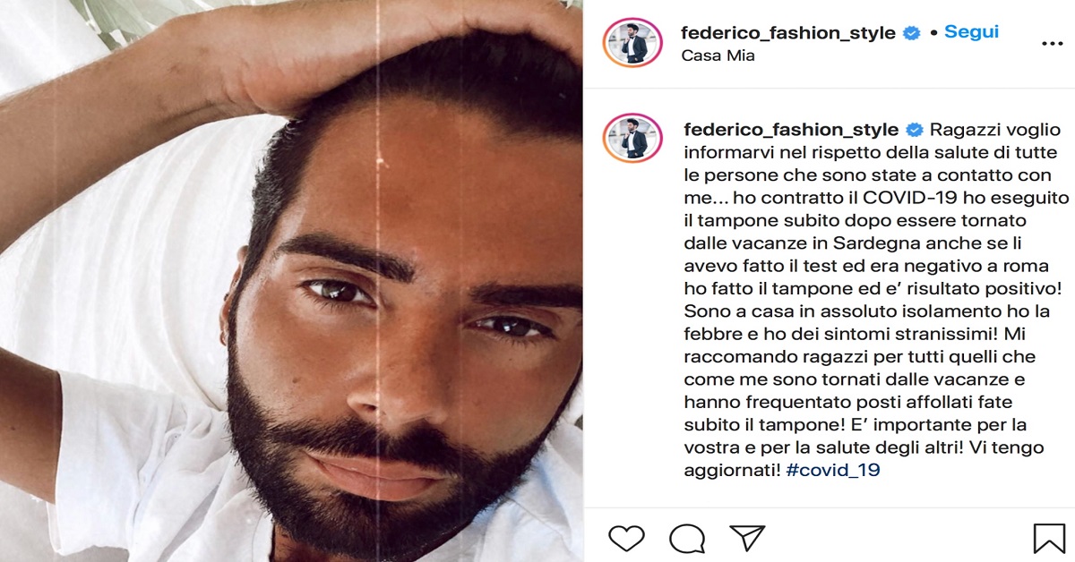 Federico Fashion Style momenti davvero difficili