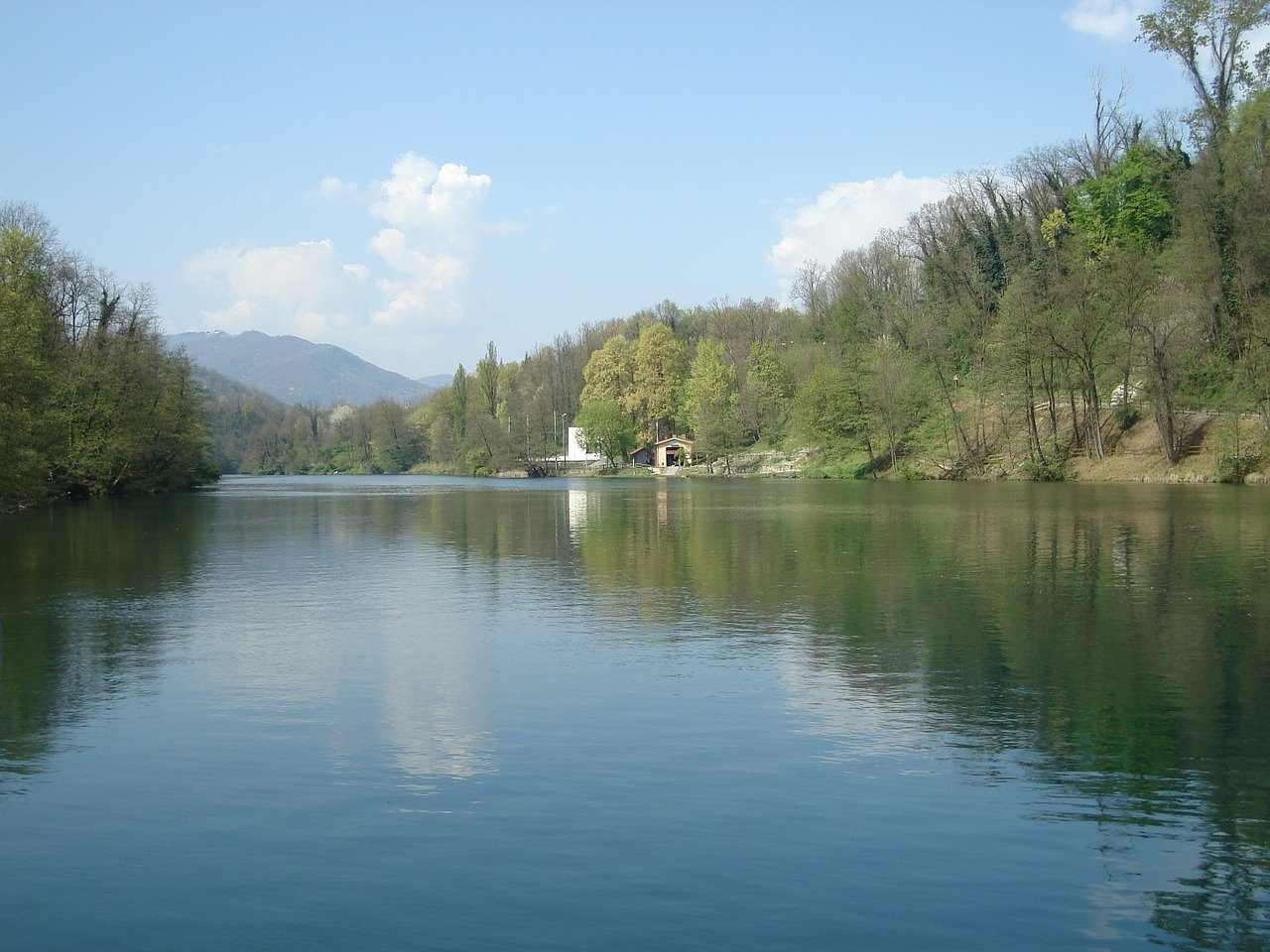 Il fiume Adda in Italia