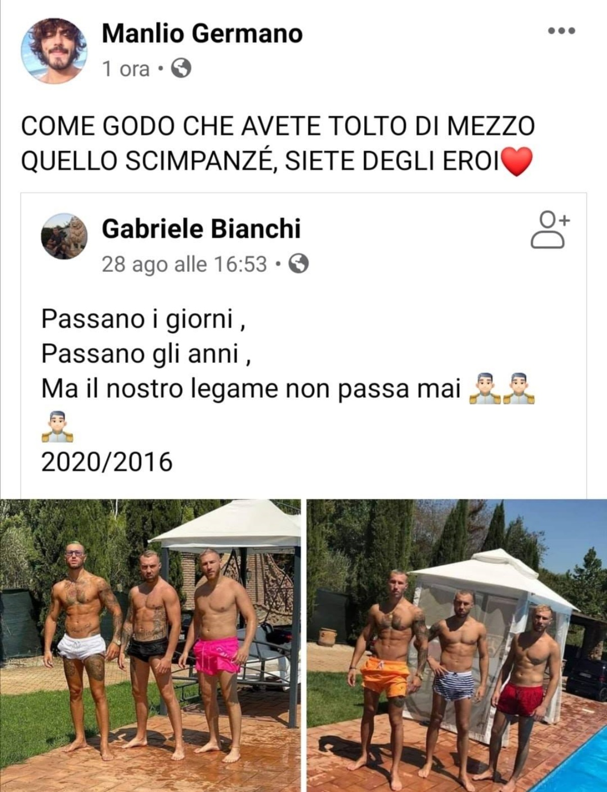Identificato Manlio Germano