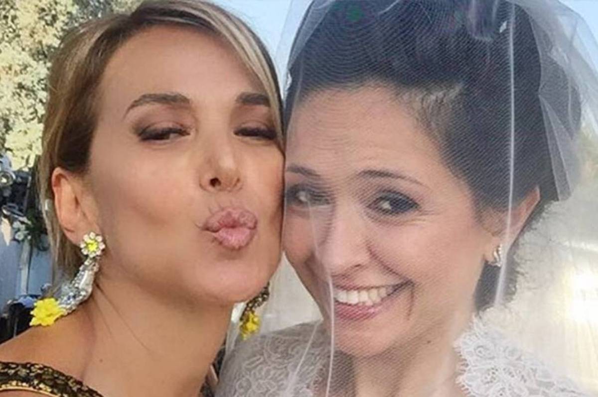 Eleonora al matrimonio con Barbara d'Urso