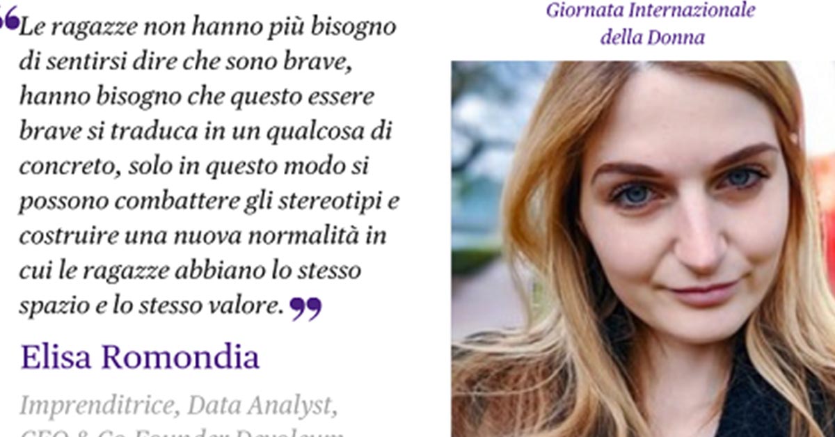 Elisa Romondia, la Data Analyst che ha creato Dammi una mano