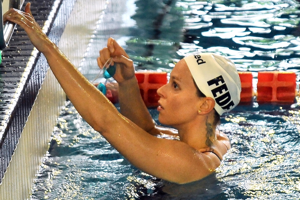 Federica Pellegrini in piscina