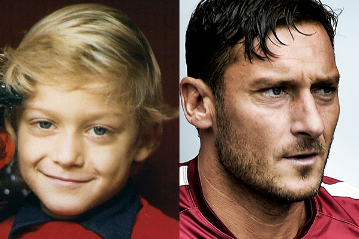 Lo riconoscete? Nella foto è Francesco Totti e la foto di quando era soltanto un bambino / Foto: Corriere