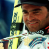 Alberto Tomba con gli sci