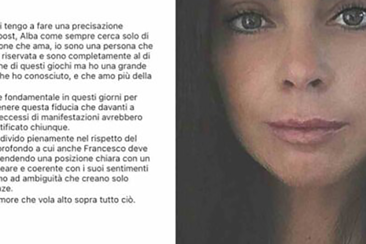 Francesco Oppini, la fidanzata avverte: “Prendi una posizione”