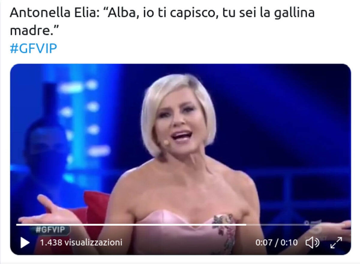 GF Vip Antonella Elia contro Alba Parietti