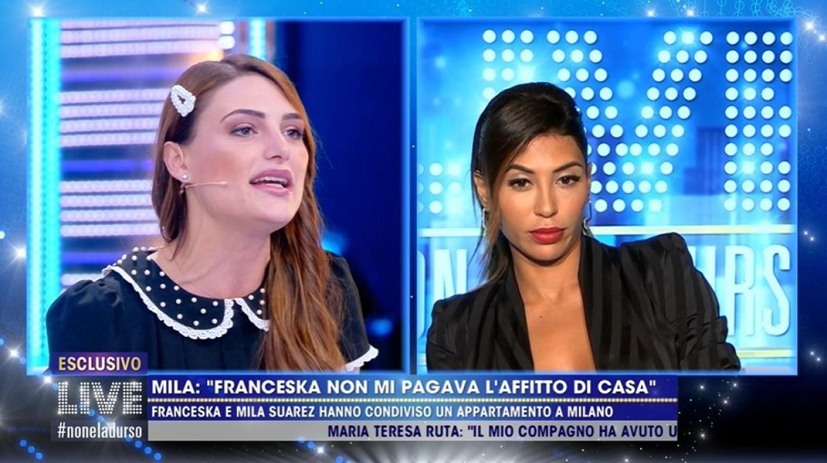 Live non è la D'Urso: Mila Suarez accusa Franceska Pepe: "Non ha mai pagato"