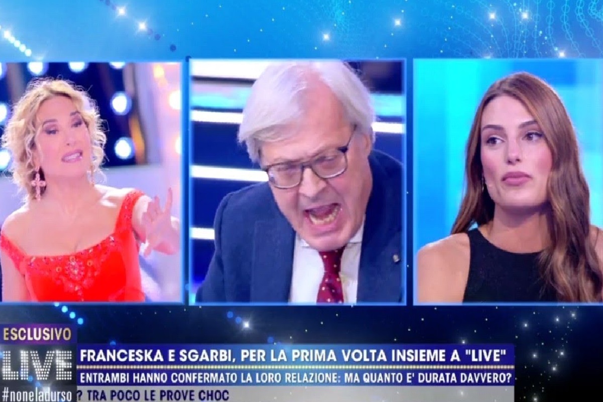 Live non è la D'Urso Sgarbi contro Franceska