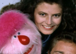 Carlotta Pisoni Brambilla con pupazzo Uan