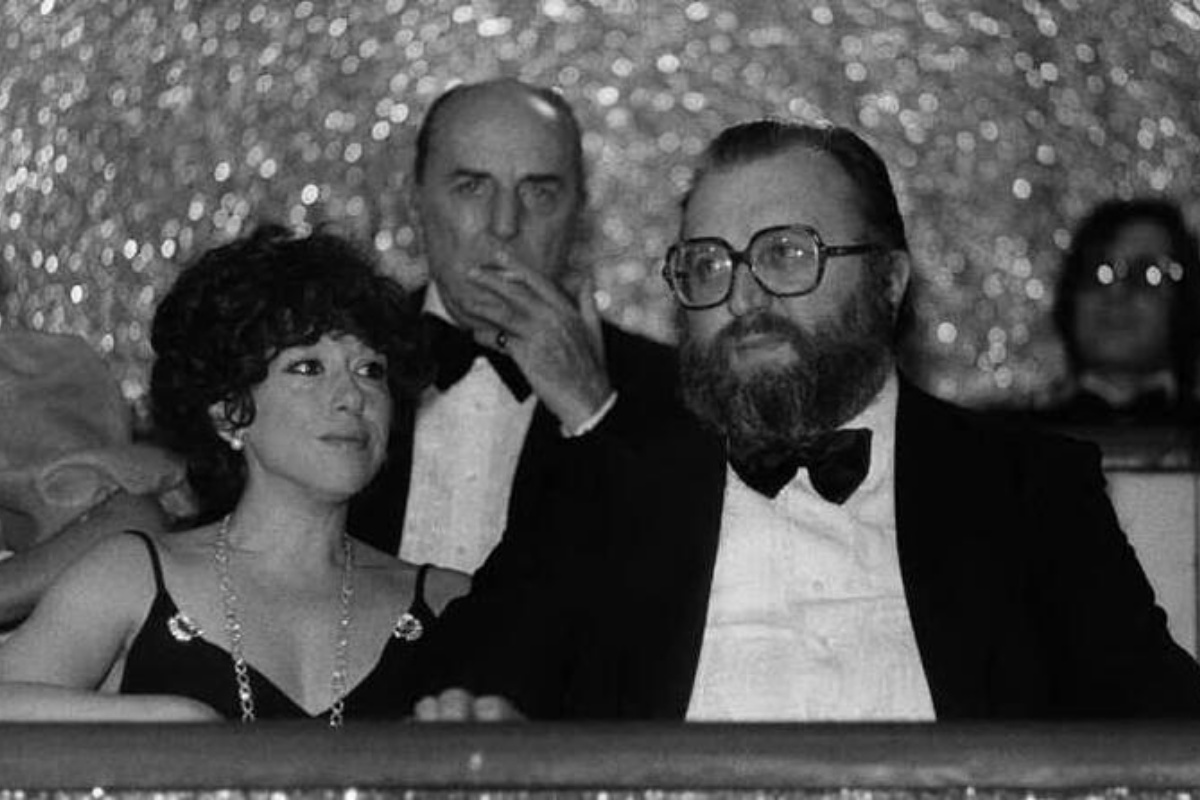 Sergio Leone e la moglie