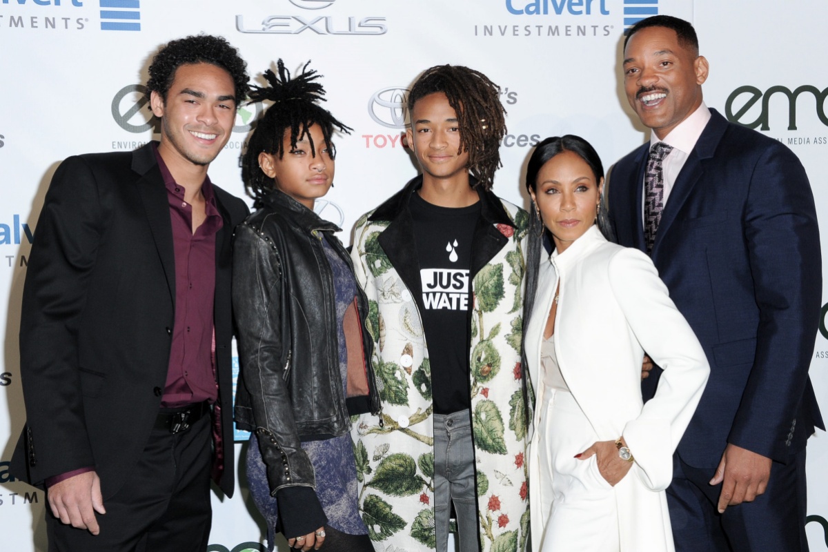 Will Smith e i figli e la moglie