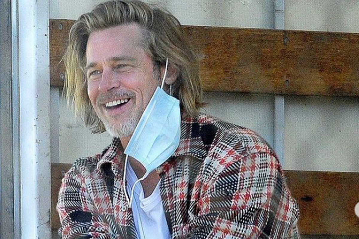 Brad Pitt senza la mascherina