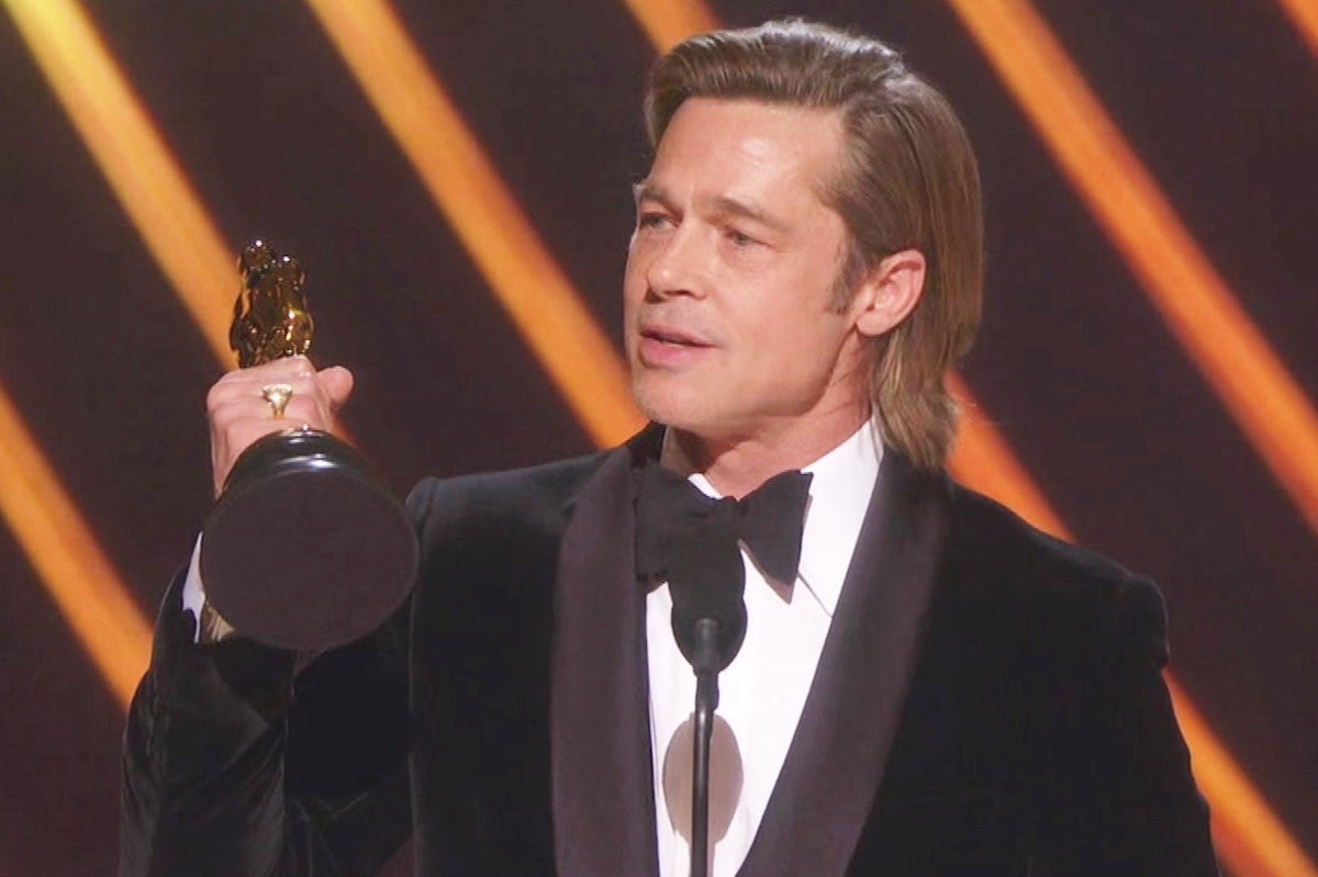 Brad Pitt ritira il premio Oscar