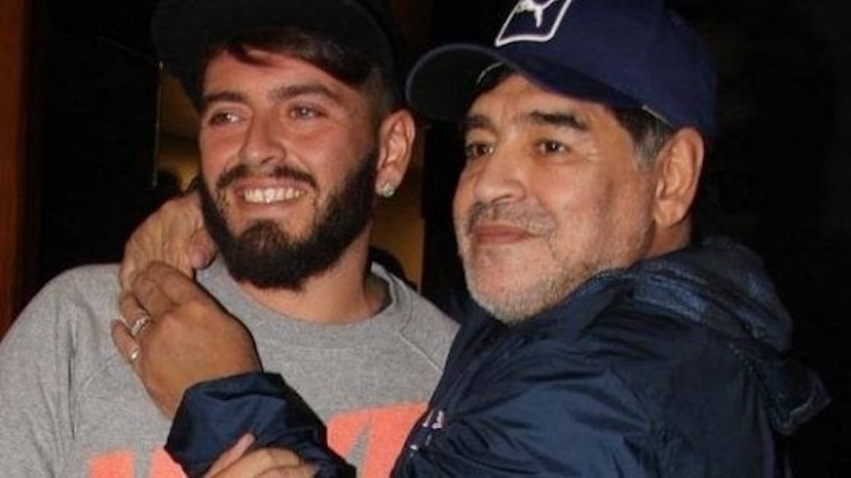 Diego Maradona Junior ricoverato per Covid viene dimesso per la morte del padre