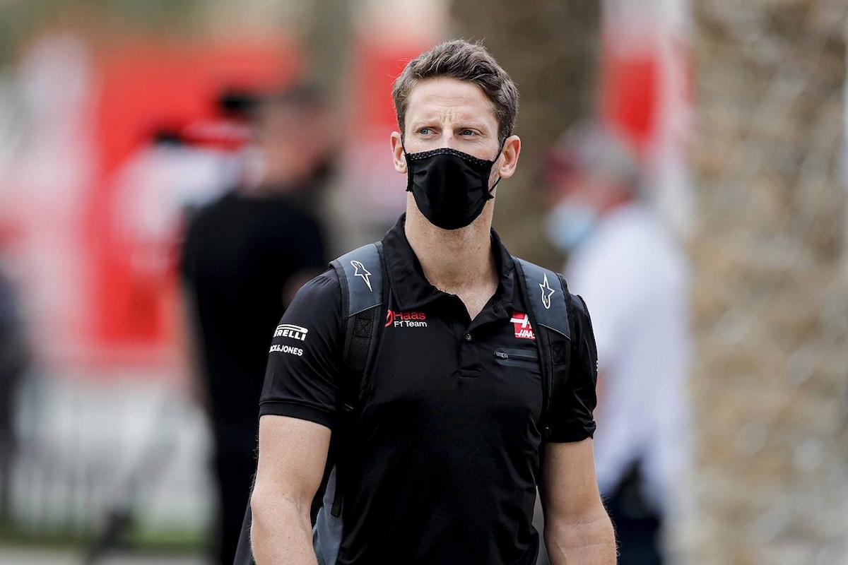 Grosjean con la mascherina