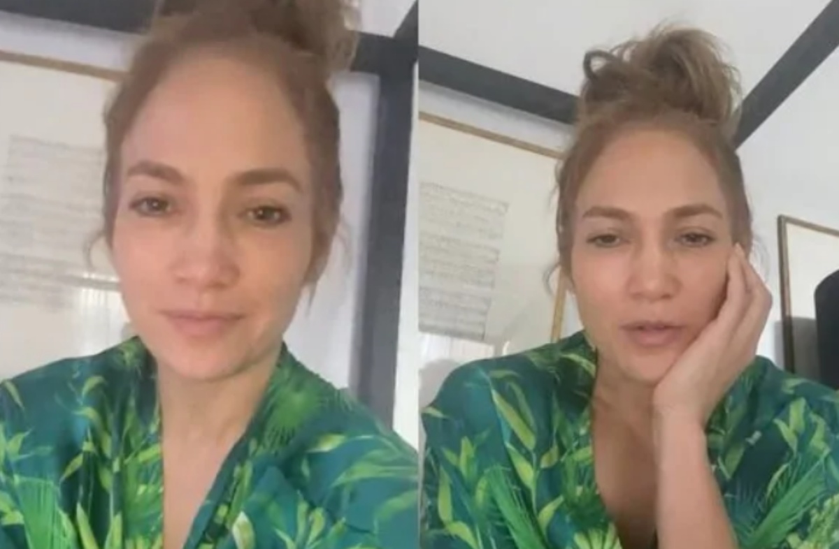 Jennifer Lopez e la foto senza trucco