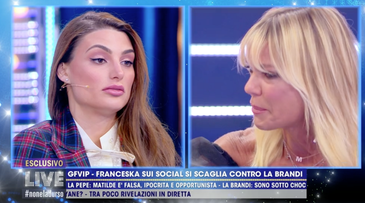 Matilde Brandi in lacrime Franceska Pepe senza pietà