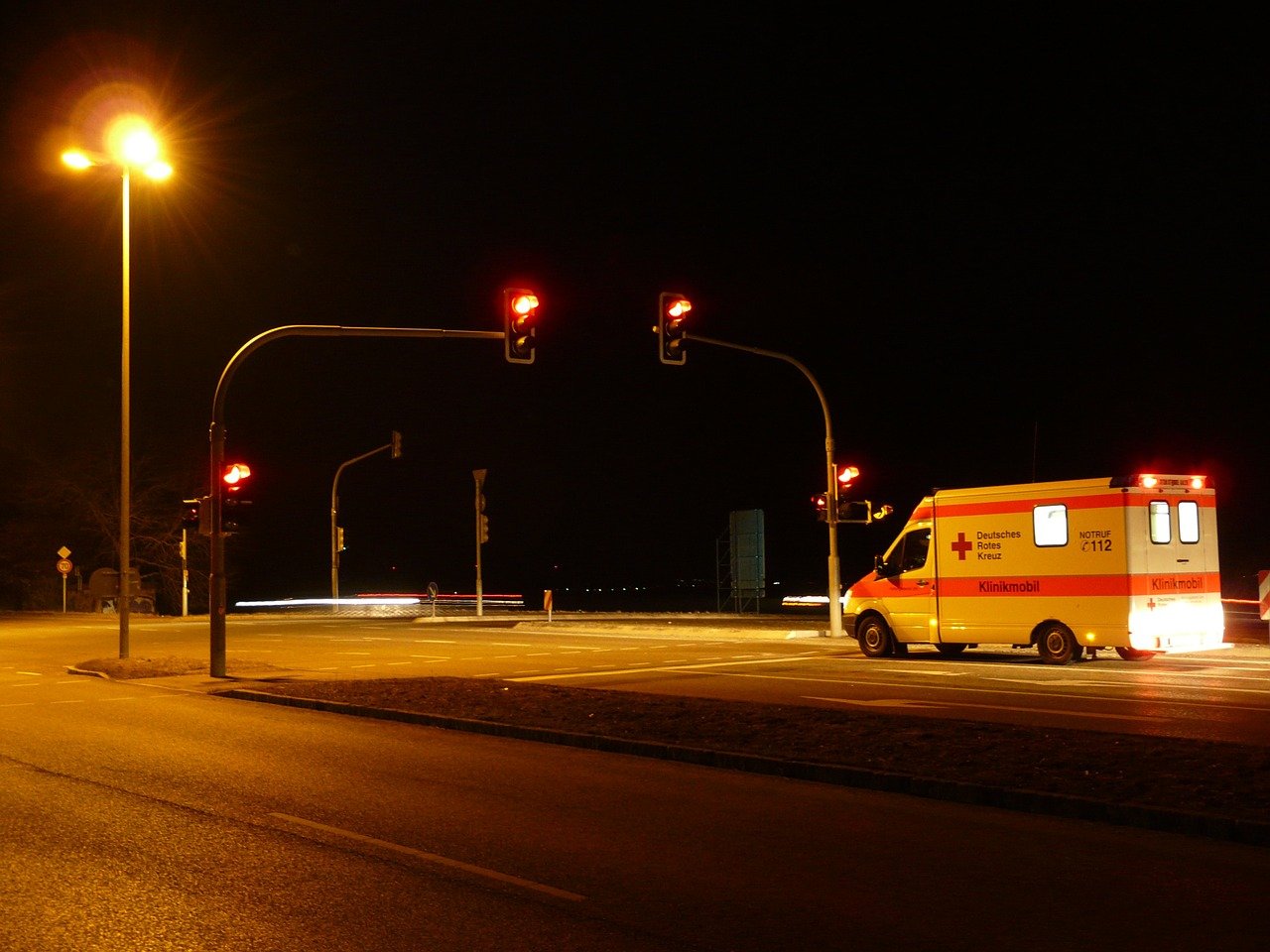 Soccorritori in ambulanza