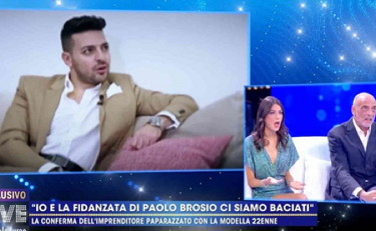 Paolo Brosio e la fidanzata con un altro uomo