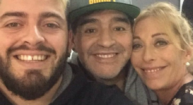 Diego Jr, Maradona e Cristiana Sinagra