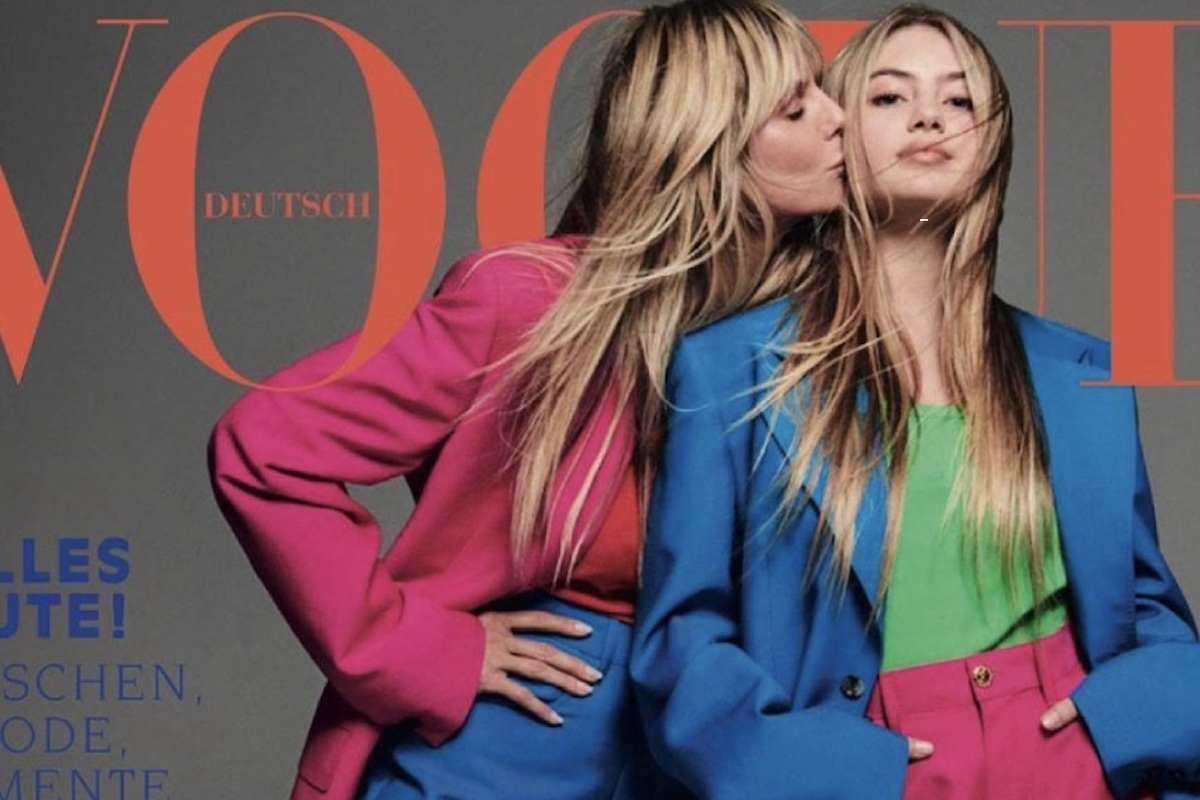 Leni Klum e Heidi posano per la copertina di Vogue