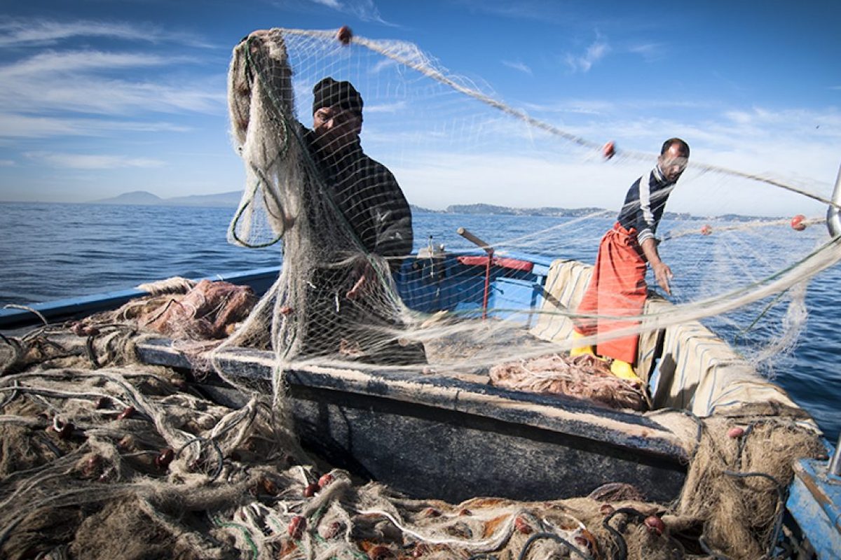 Pescatori sulla barca