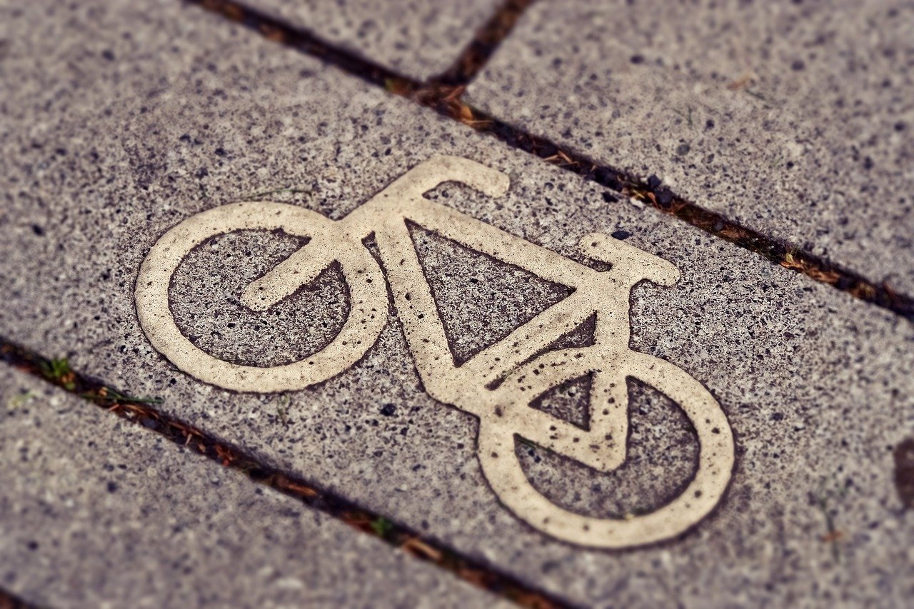 Pista ciclabile per biciclette
