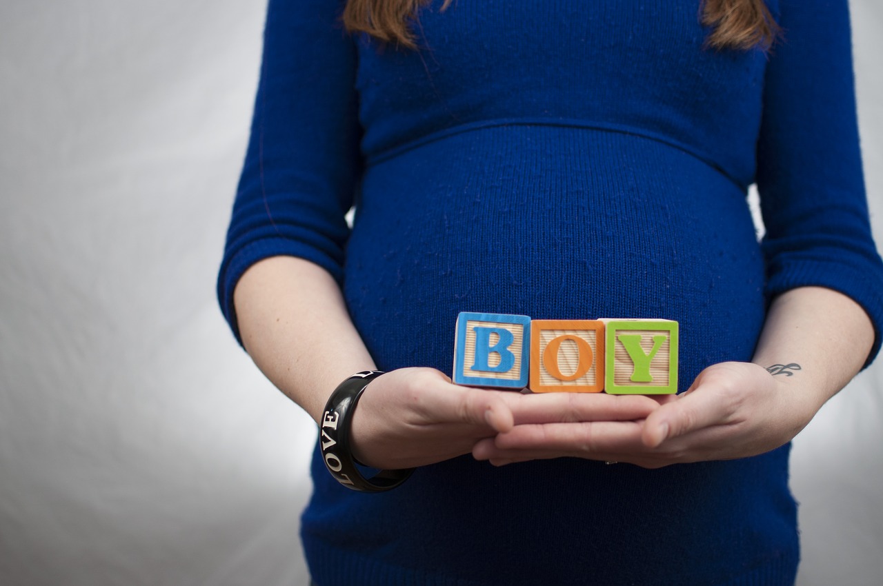 Mamma incinta di un maschietto