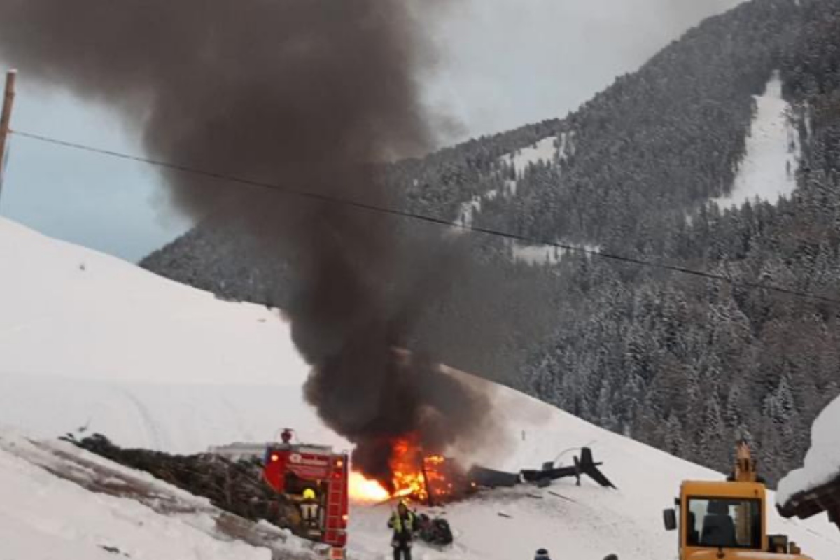 incidente elicottero feriti