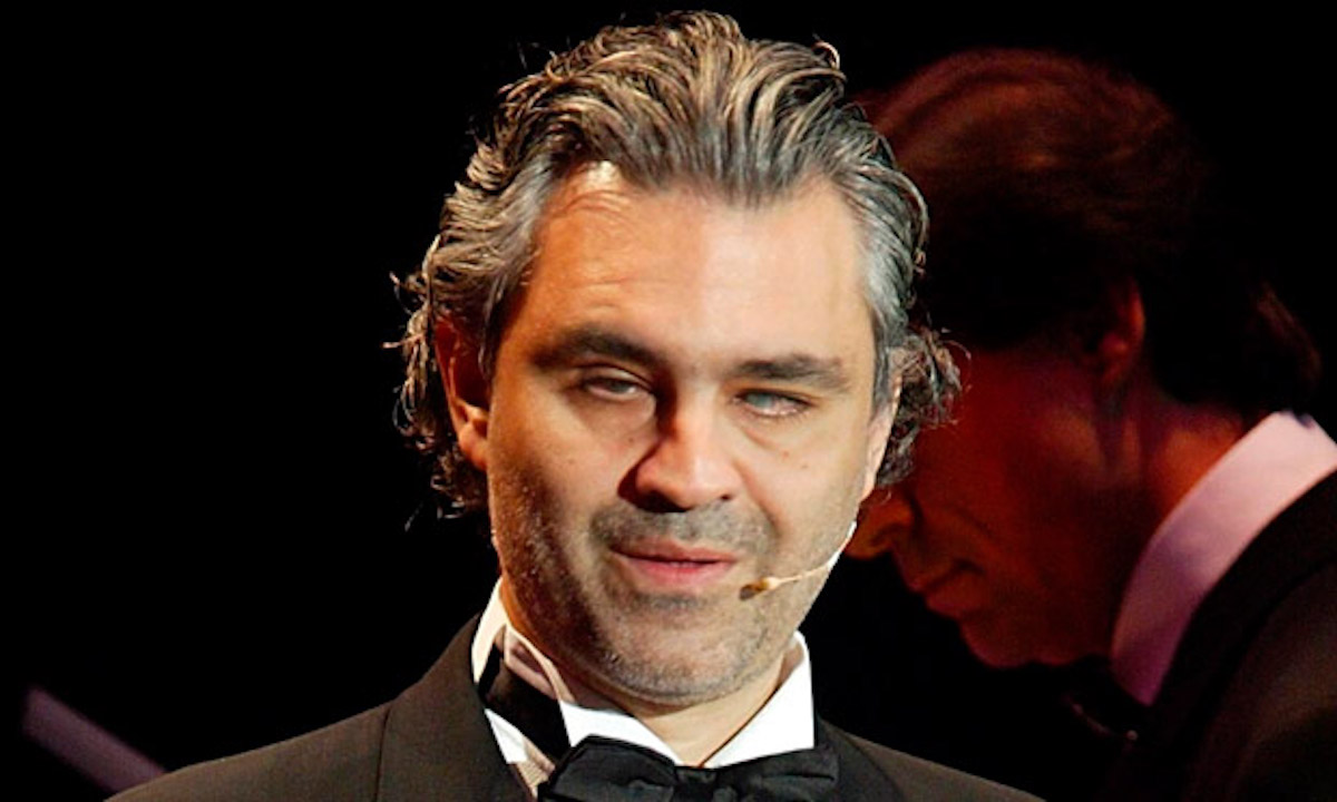 Primo piano Andrea Bocelli