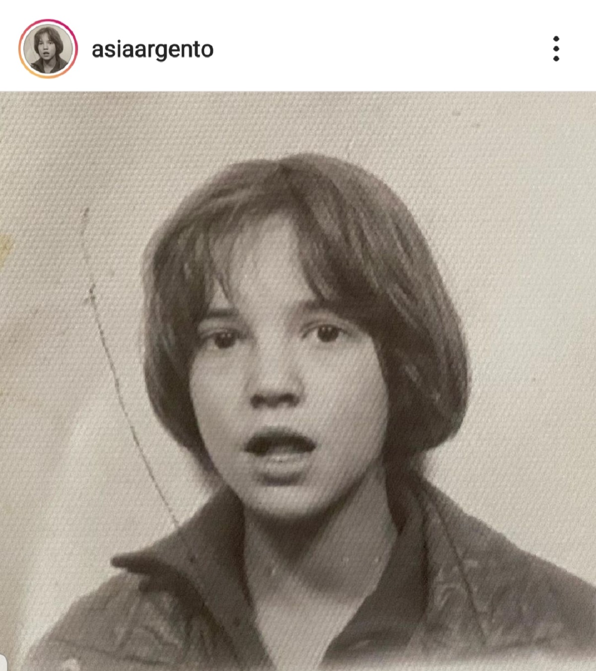 Asia Argento da piccola