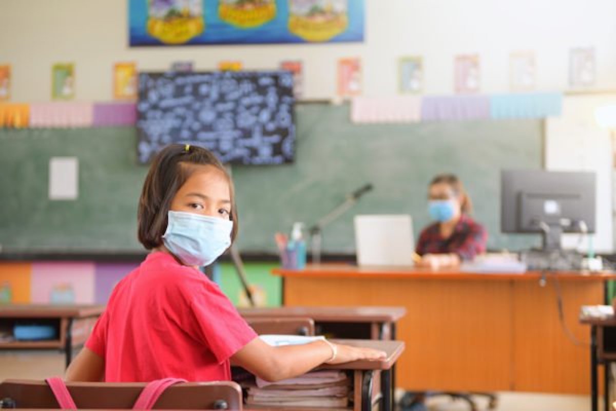 A scuole con mascherine anti Coronavirus