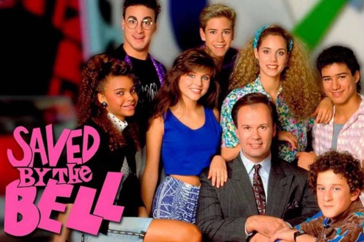 Dustin Diamond con il resto del cast di Bayside School