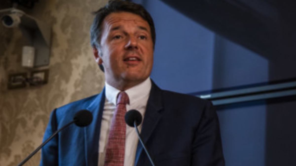 Renzi Matteo parla alla stampa