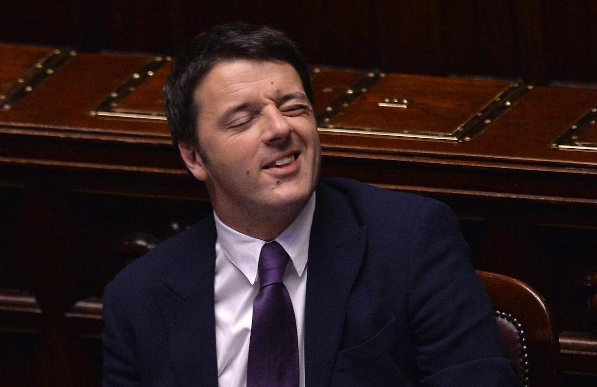 Matteo Renzi fa l'occhiolino
