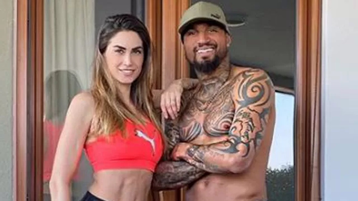 Boateng insieme alla moglie