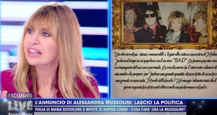 Alessandra Mussolini annuncia un addio sconvolgente