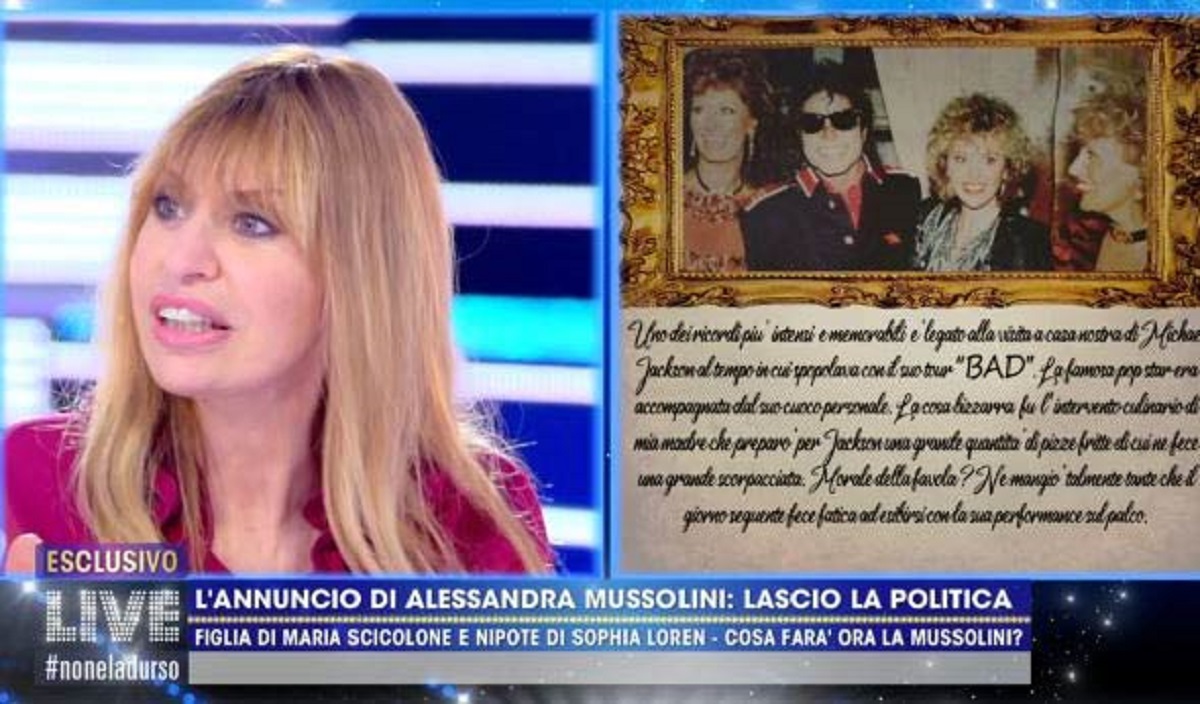 Alessandra Mussolini annuncia un addio sconvolgente