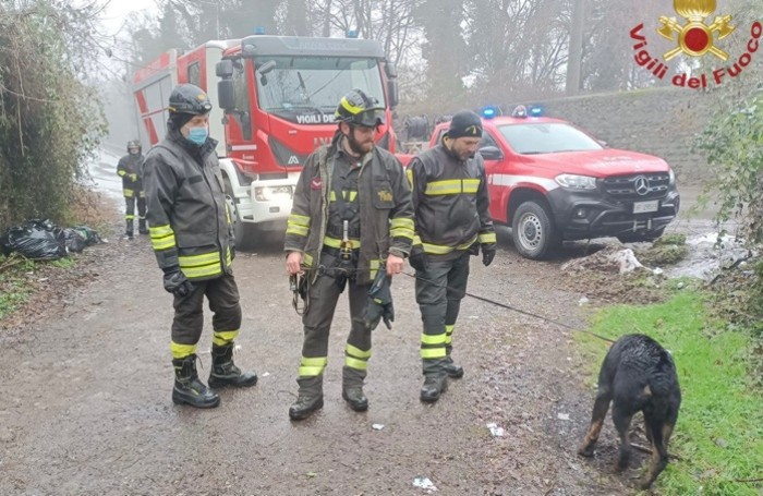 L'intervento dei vigili del fuoco