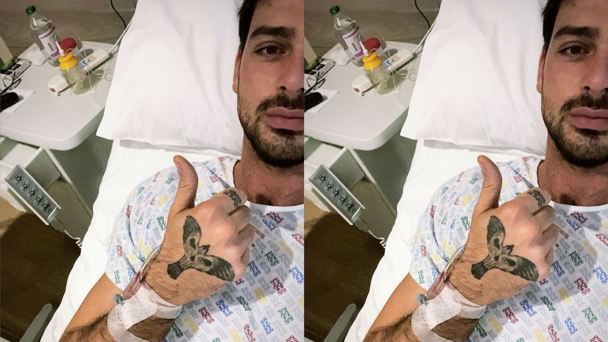 La foto in ospedale di Michele Morrone