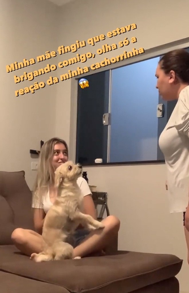 Maria Eduarda e il cucciol