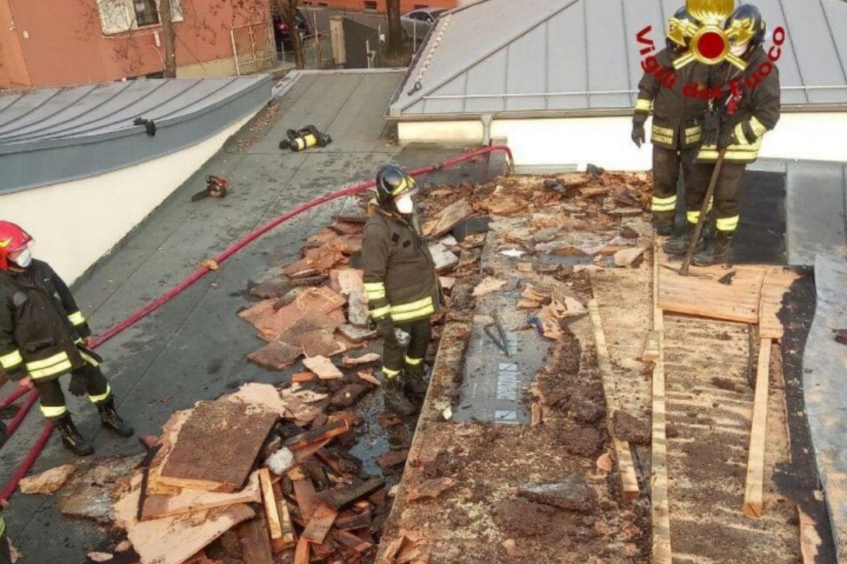 incendio scuola materna bambini