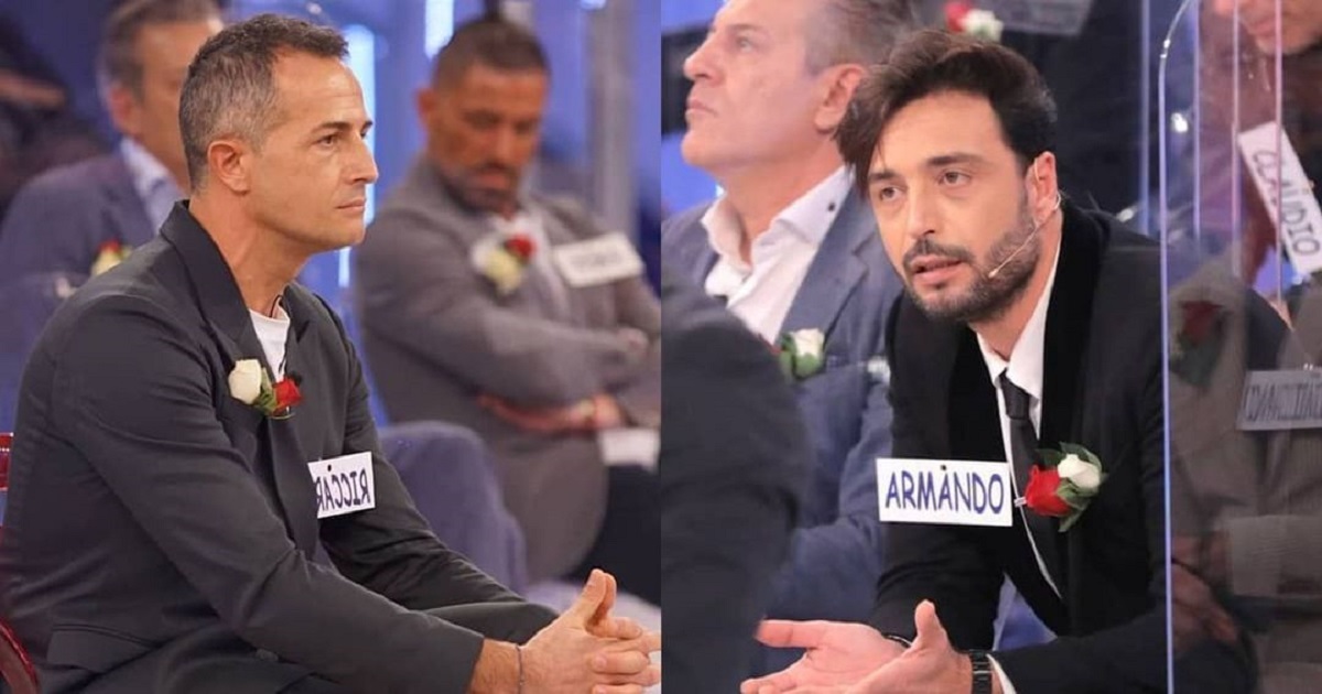 UeD: caos in studio. Rissa tra due cavalieri